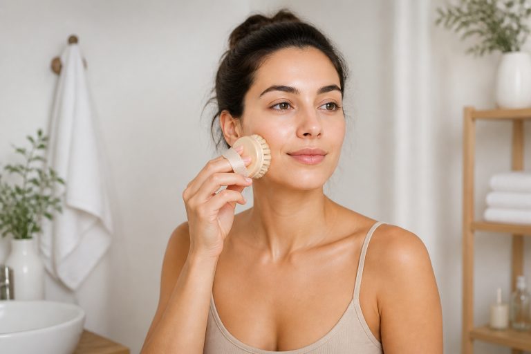 Brossage à sec visage : éclat et revitalisation